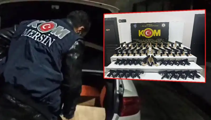 Mersin'de Şok Baskın: Otomobil Garajında Silah Deposuna Rastlandı